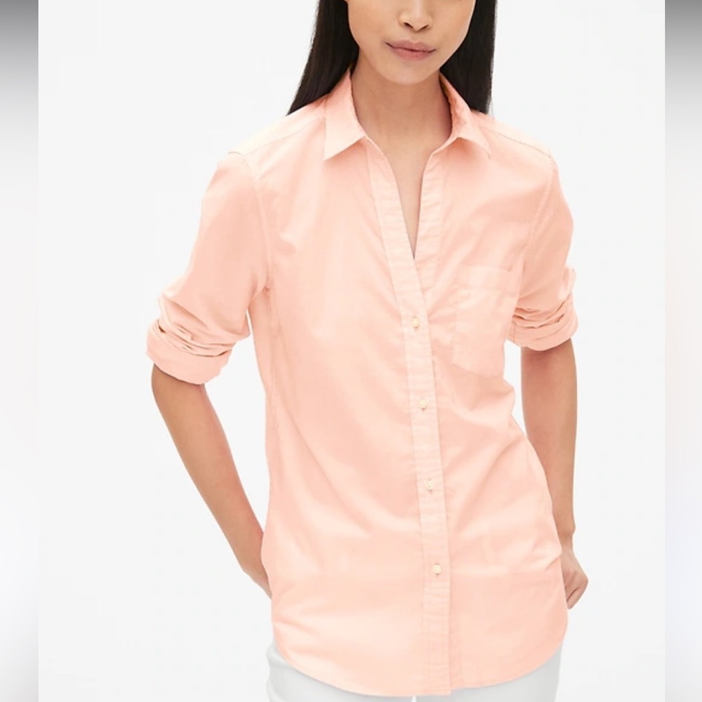 J.Crew Haberdashery Fitted Button Down Shirt Powder Pink XS‎